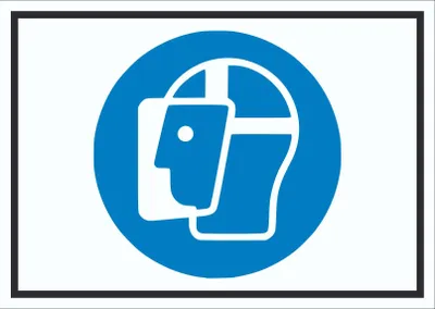 Produktbild von Gesichtsschutz benutzen Symbol Schild A0 (841x1189mm)