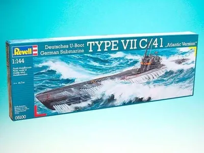 Produktbild von Revell U-boat Type VII C/41, U-Boot-Modell, Montagesatz, 1:144, U-292, U-318, U-998, U-1004, Kunststoff, Experte
