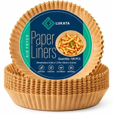 Zdjęcie produktu dla Wkładki do frytkownic powietrznych okrągłe 16 cm papierowe 100 szt