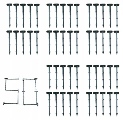 Obrázek produktu pro Gardeno Kotwy Kolíky pro agrovlákninu 150mm Pevné 50ks