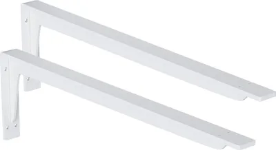 Produktbild von 2x Schwerlast Regalhalter Regalhalterung Regalträger Regal Winkel Wand bis 200kg Weiß 485x200mm
