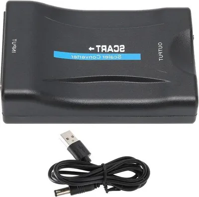 Zdjęcie produktu dla Adapter HDMI-SCART do przesyłania obrazu i dźwięku w rozdzielczości 1080p – czarny