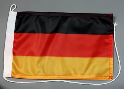 Produktbild von Bootsflagge Deutschland 30x20 cm Flagge Motorradflagge