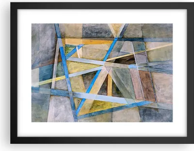 Produktbild von Gerahmtes Poster - Schwarzer Rahmen - Abstraktion modern - 40x30 cm - Wand Bild - Wanddeko - Wandbilder - Kunstposter - Wandposter - Bilderrahmen - Bilder - Kunstdruck - Wandbild - P2BAA40x30-3681