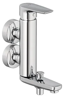Produktbild von Kludi Wafü-Brause-Einhebelmischer Objekta DN15 vertikale Blockarmatur chrom