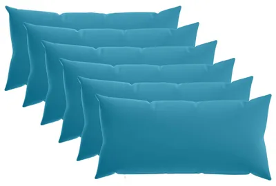 Productafbeelding van vidaXL Kussenhoezen, 6 stuks, HEMELBLAUW, 40 x 70 cm, polyester