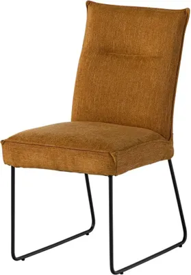 Image de MASSIVMOEBEL24 | Chaise rembourrée SEATTLE #110 Orange