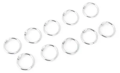 Imagen del producto de 10 piezas de accesorios para aves, como loros: correas de metal resistentes para las patas, con hebillas y anillos para los pies. Artículos para mascotas