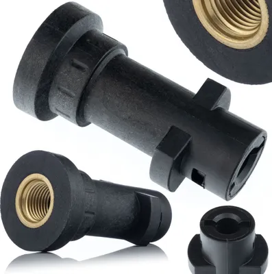 Obrázok produktu pre Rosfix Adaptér M22 1/4” – Náhradný Diel pre Vysokotlakové Čističe Kärcher Série K | ABS a Hliník | 160 Barov, 60 °C | Rýchlospojka
