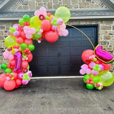 Produktbild von Famanu Ballonbogen Set - Goldfarbene Metallbogen für Feiern