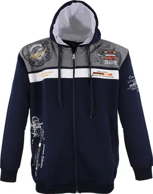 Produktbild von Übergrössen Schicke Sweatjacke LAVECCHIA LV 2022 Navyblue 8XL