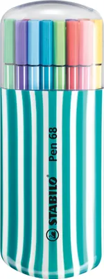 Produktbild von Premium-Filzstift - STABILO Pen 68 - 20er Zebrui in petrol - mit 20 verschiedenen Farben