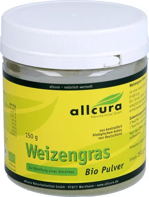 Produktbild von Weizengras Pulver Kontrol.Biologischer Anbau, 150 g PUL