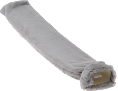 Obrázok produktu pre Termofor v tvare rúrky - 74x14 cm / 2 litre - sivý s fleecom