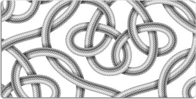 Produktbild von Schreibtischmatte Tischunterlage 120x60 cm Mauspad - Tangled-Kabel