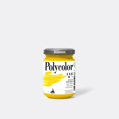 Obrázek produktu pro Akrylová barva MAIMERI Polycolor 140 ml - Primární žlutá