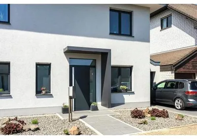 Obrázek produktu pro Vchodová stříška Gutta BS Plus 160 RAL 7016 160x90 cm včetně pravého bočního dílu, odtok vody v bočním dílu