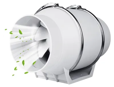 Inline-Abzugslüfter 100 mm, 220 m³/h, 40 W, leise, für Bad/Küche