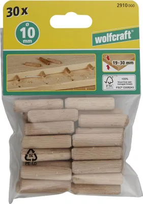 Produktbild von Wolfcraft Langholzdübel 10,0 x 40 mm