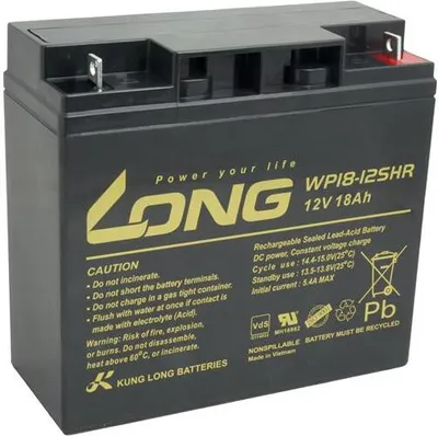 Image de Avacom Long 12V 18Ah Lead-Acid Battery Highrate F3 (Wp18-12Shr)