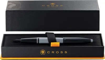 Produktbild von Cross Füllfederhalter Calais Mattgrau, schwarze PVD M-Feder