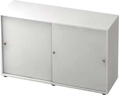 Zdjęcie produktu dla Szafka z drzwiami przesuwnymi 2212S SG, 2-sekcyjna, 120 x 40 x 74,8 cm (szer. x gł. x wys.)