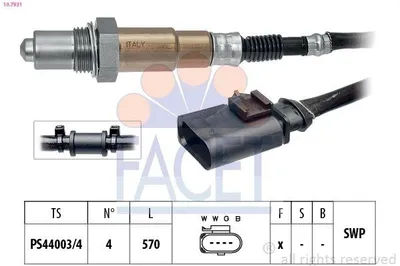 Immagine prodotto di 1 Lambdasonde FACET 10.7931  Italy - OE Equivalent für AUDI SEAT SKODA VW