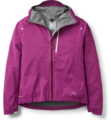Image de Veste de randonnée Rab Damen, modèle Downpour Trail Light, couleur violet, taille S