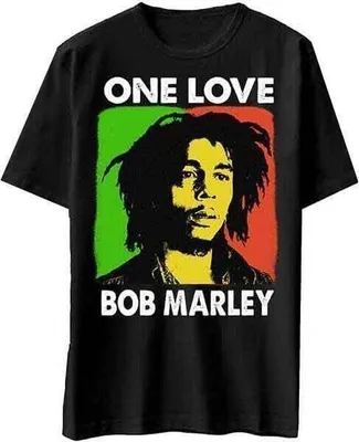 Immagine prodotto di Bob Marley | Maglietta ufficiale della band | One Love, piccola, nera