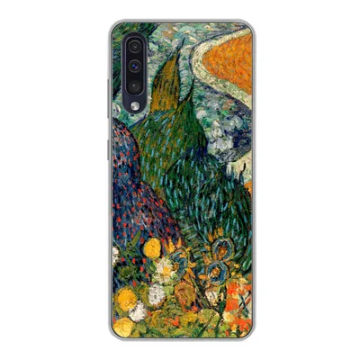Produktbild von MuchoWow® Handyhülle Schutzhülle Hülle für Samsung Galaxy A30s Erinnerungen an den Garten von Etten - Vincent van Gogh Silikon Softcase Handy Hülle - Karteninhaber