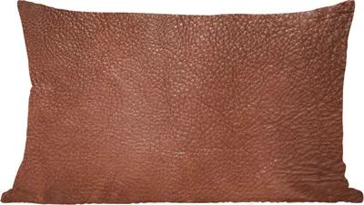 Produktbild von MuchoWow® Zierkissen Sofakissen Wohnzimmer Dekokissen 50x30 cm Leder - Braun - Textur - Design - Lederoptik - Wohnzimmerdekoration - Polster mit Photo