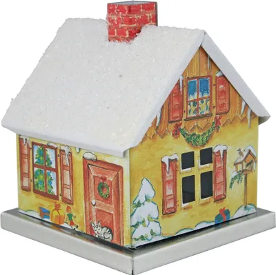 Produktbild von KNOX - Räucherhaus Jahreszeiten Haus vom Weihnachtsmann - Größe ca. 6,5cm, für Räucherkerzen Größe M (Standard) - 202022
