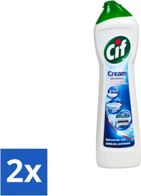 Produktbild von Cif - Schleifmittel - Creme Original - Entfernt 100 % Schmutz - 500 ml - Vorteilspack - 2 Stücke