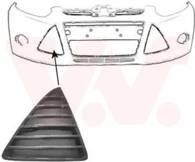 Produktbild von VAN WEZEL 1945592 Stoßstangen-Abdeckung Vorne Rechts für FORD FOCUS III Turnier FOCUS III FOCUS III Stufenheck