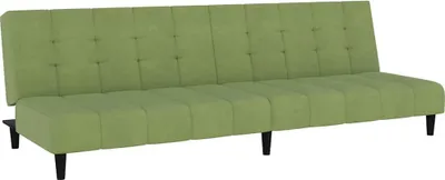Produktbild von vidaXL Schlafsofa 2-Sitzer Hellgrün Samt