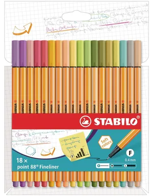 Immagine prodotto di STABILO 8818-22 STABILO point 88 fineliner, confezione da 18 colori nuovi