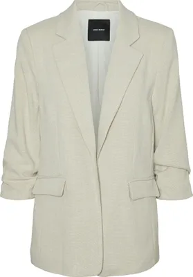Produktbild von Vero Moda VMFRIDA, Weiblich, Grau, Blazer, Erwachsener, Fit and Flare coat, Grey,Oatmeal