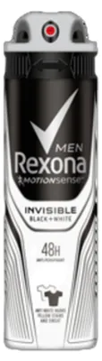 Obrázok produktu pre Rexona Muži, Dezodorant Neviditeľný Čiernobiely, 150 ml