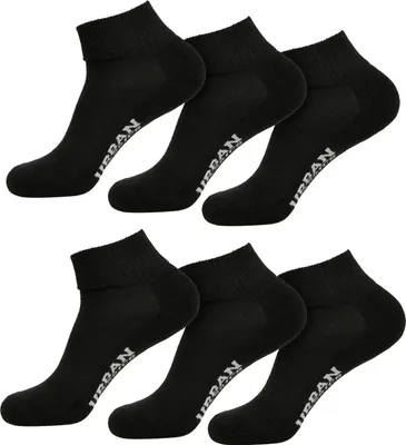 Image de Urban Classics TB3386 | High Sneaker Socks 6-Pack - Couleur : Black - Taille : 35-38