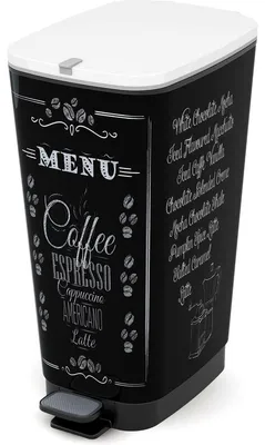 Image de Kis Kis Pedal bin Chic Bin Coffee Menu L - 50L