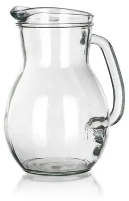 Obrázok produktu pre Krug, sklenená nádoba na vodu alebo džús, klasický dizajn, vhodná do domácnosti aj do gastronomických zariadení, objem 1 liter