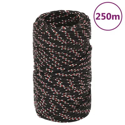 Image de VIDAXL -Sturzseil 2 mm 250 m Polypropylenschwarz