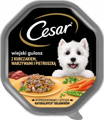 Zdjęcie produktu dla Cesar Tacka z kurczakiem, warzywami i pietruszką w sosie 150g