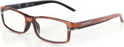 Produktbild von Lesebrille Distinguo Caravaggio Nachfüllung 3.5 orange schwarz Flexbügel Etui