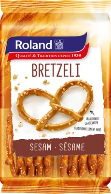 Obrázek produktu pro Roland Bretzeli se sezamovými semínky křupavé, lahodné a zlatavě hnědé v troubě 100g