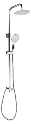 Produktbild von Duschsystem Aufputz, Edelstahl, Regendusche  20 cm, Handbrause