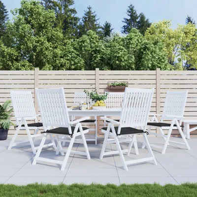 Produktbild von Maison Exclusive - Gartenstuhl-Kissen 6 Stk. Schwarz 40x40x3 cm Oxford-Gewebe