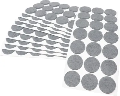 Produktbild von Adsamm® | 210 x selbstklebende Filzgleiter / Grau / Ø 30 mm / rund / Möbelgleiter aus Filz mit 3.5 mm Stärke