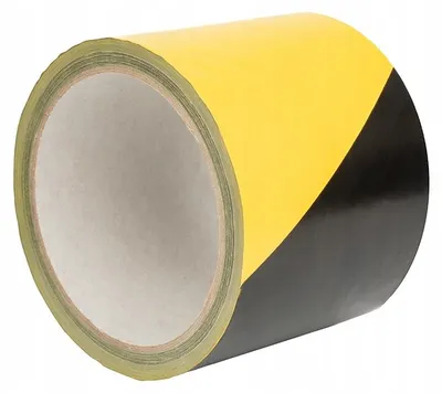 Produktbild von Dalpo Warnband schwarz-gelb ohne Klebstoff 75 mm x 100 m