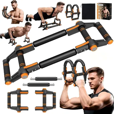 Produktbild von Handmuskeltrainer Armtrainer, verstellbares Brusttrainingsgerät (60-140 lbs) (multifunktionaler Brust- und Armtrainer für Männer, Liegestütz-Training